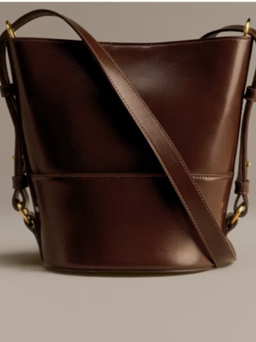 Sezane - Gary Bag - Glossy Chocolate